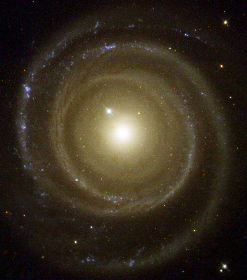 NGC 4622, the Backward Galaxy, a spiral whose arms wind opposite to its rotation