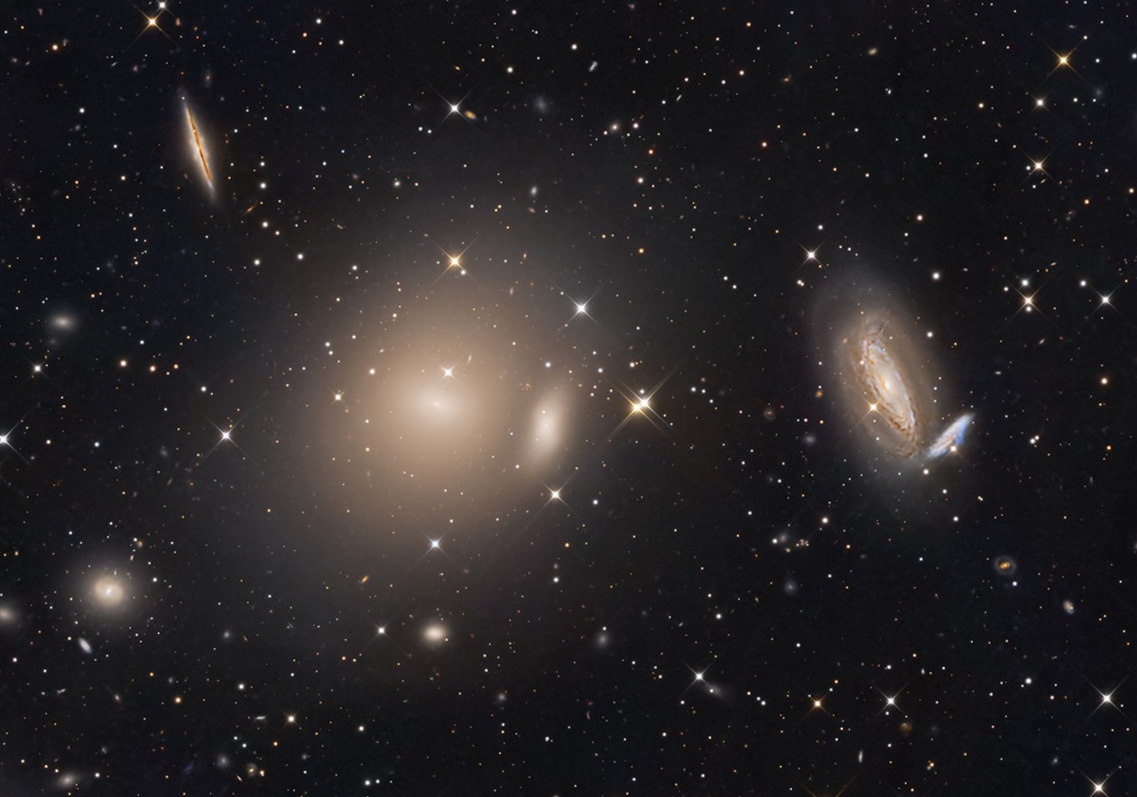 NGC 6876, NGC 6877, and NGC 6880, the core galaxies of the Pavo Group