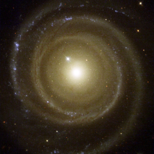 NGC 4622, the Backward Galaxy, a spiral whose arms wind opposite to its rotation