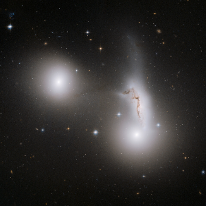 Hickson 90 — NGC 7173, NGC 7174, and NGC 7176, a dense compact group of interacting galaxies in the IC 5156 Group