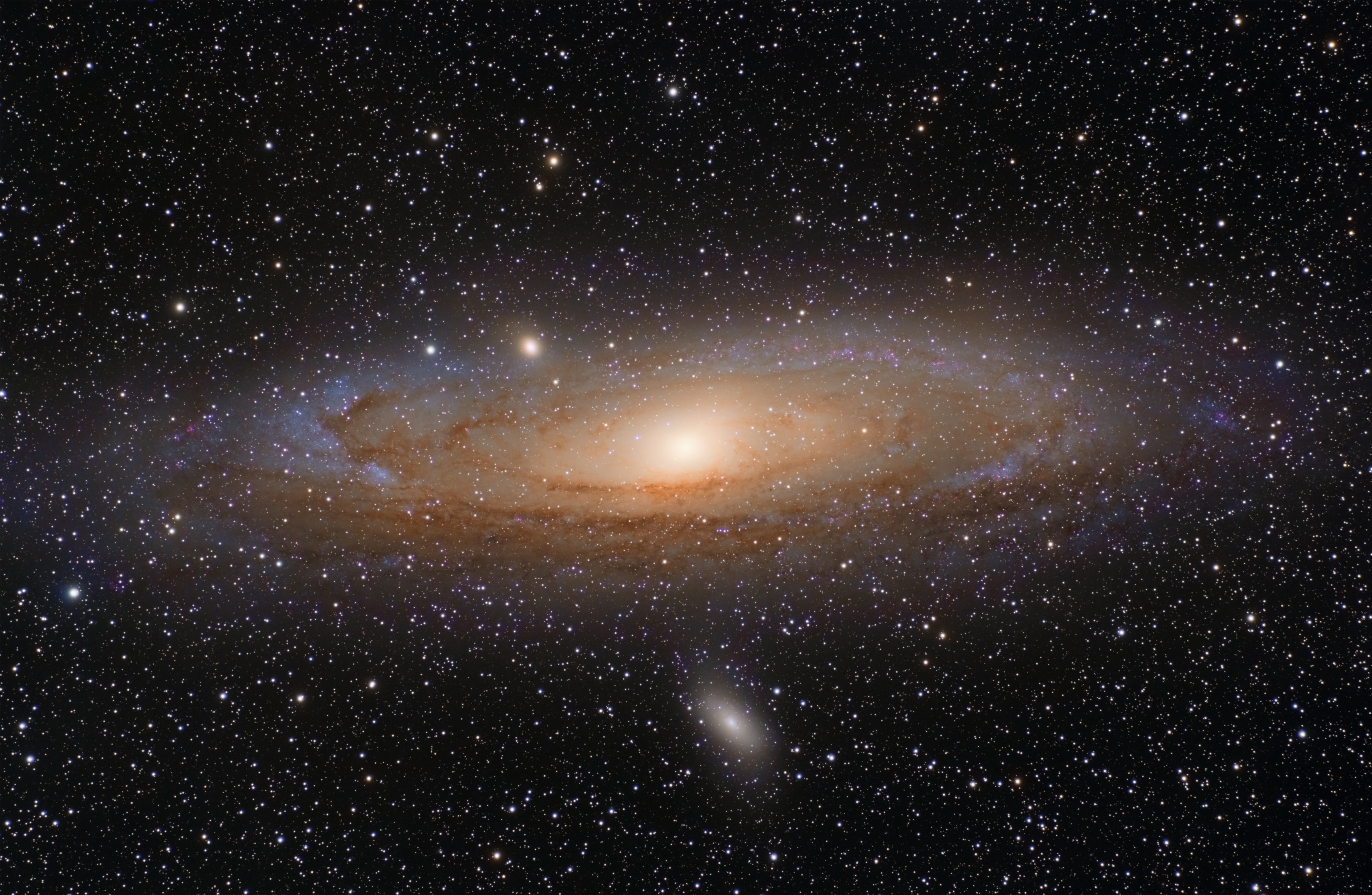 The Andromeda Galaxy (M31), the nearest major spiral galaxy to the Milky Way and principal member of the Local Group