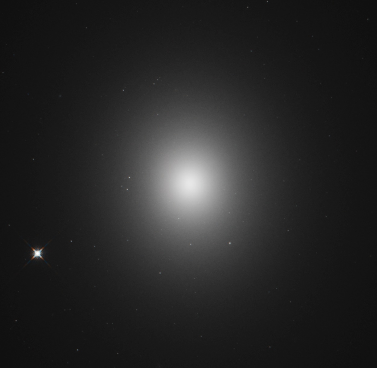 M49, a giant elliptical galaxy anchoring Virgo B