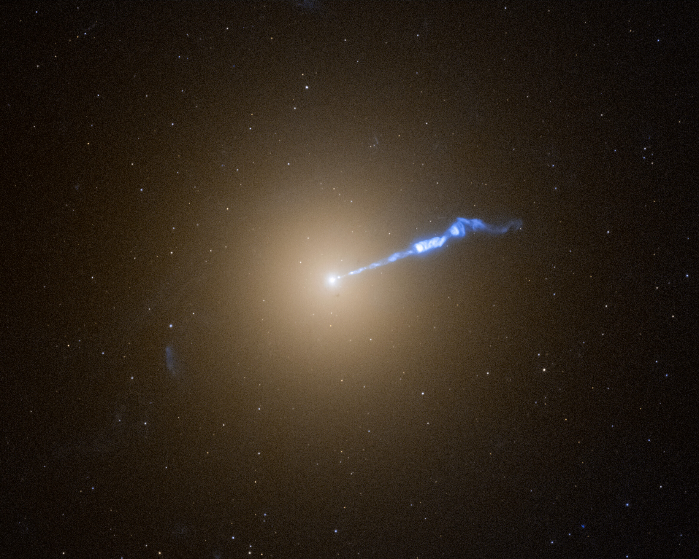M87, the supergiant elliptical galaxy anchoring Virgo A at the deepest point of the Virgo Cluster's gravitational potential