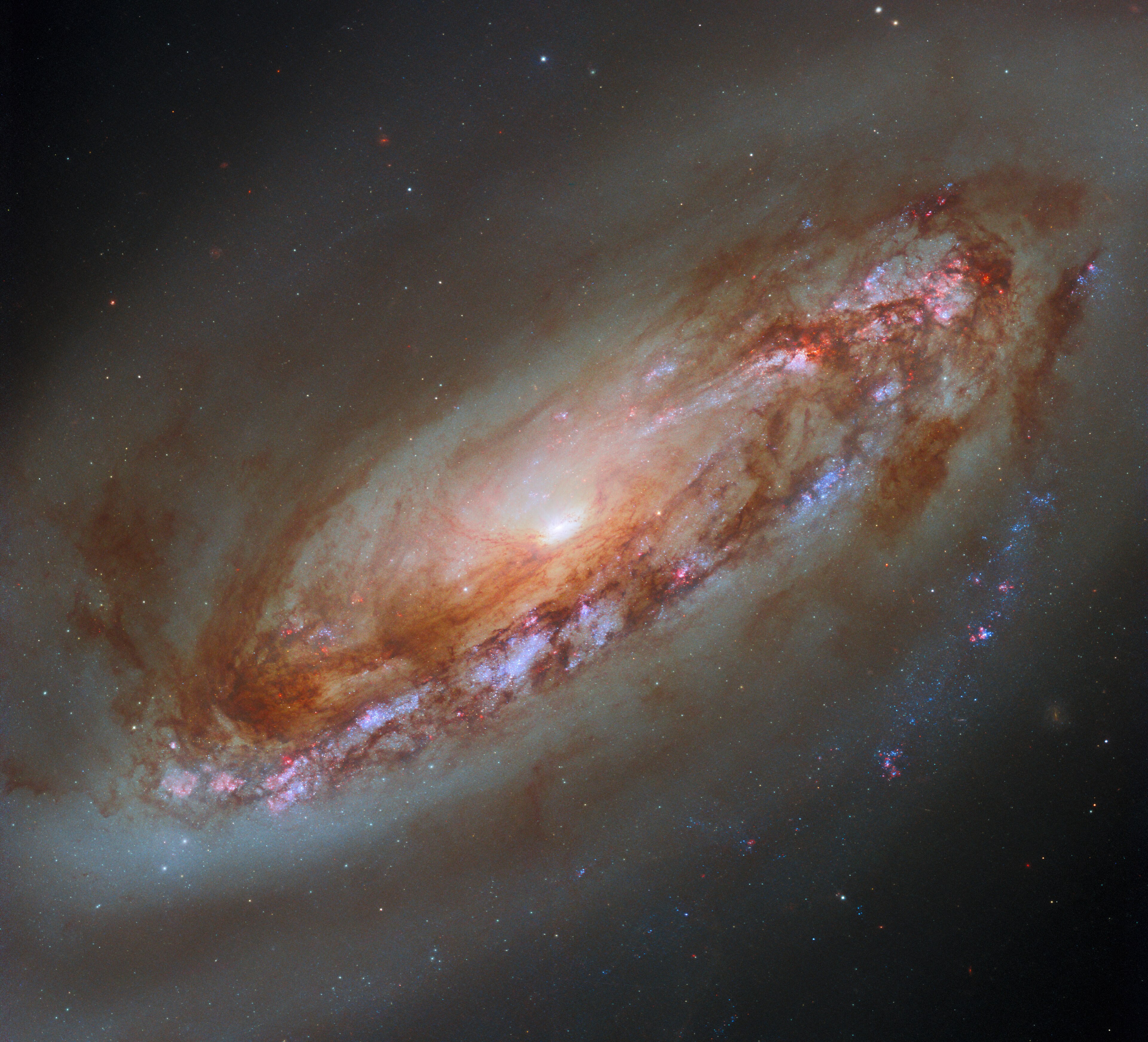 M90, a spiral galaxy in the Virgo A subgroup