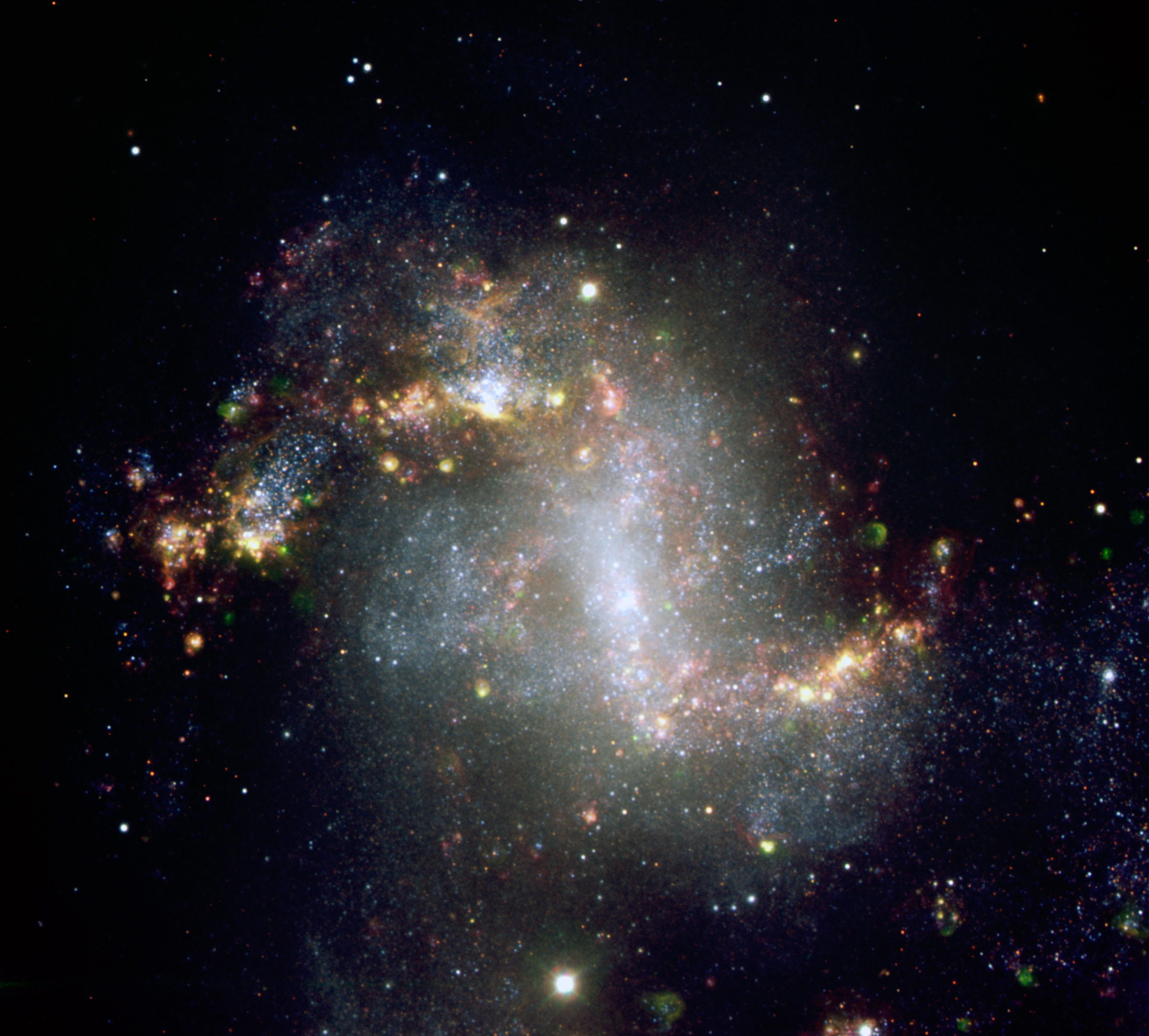 NGC 1313, the Topsy Turvy Galaxy, a true void galaxy in the Sculptor Void presenting a scientific paradox