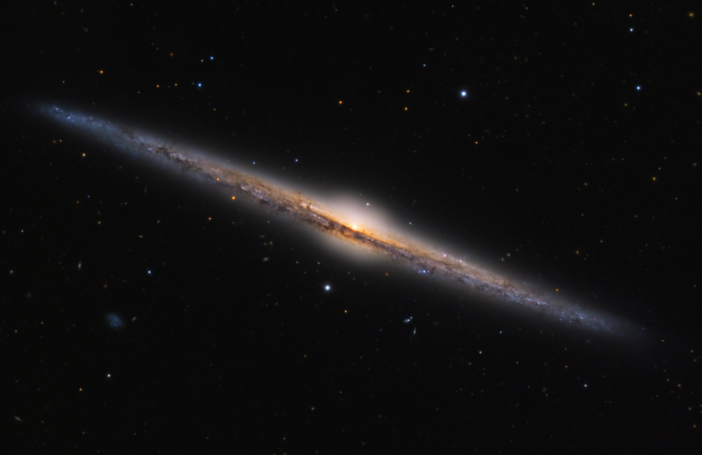 NGC 4565, the Needle Galaxy, a spectacular edge-on spiral anchoring its own group in the Local Filament