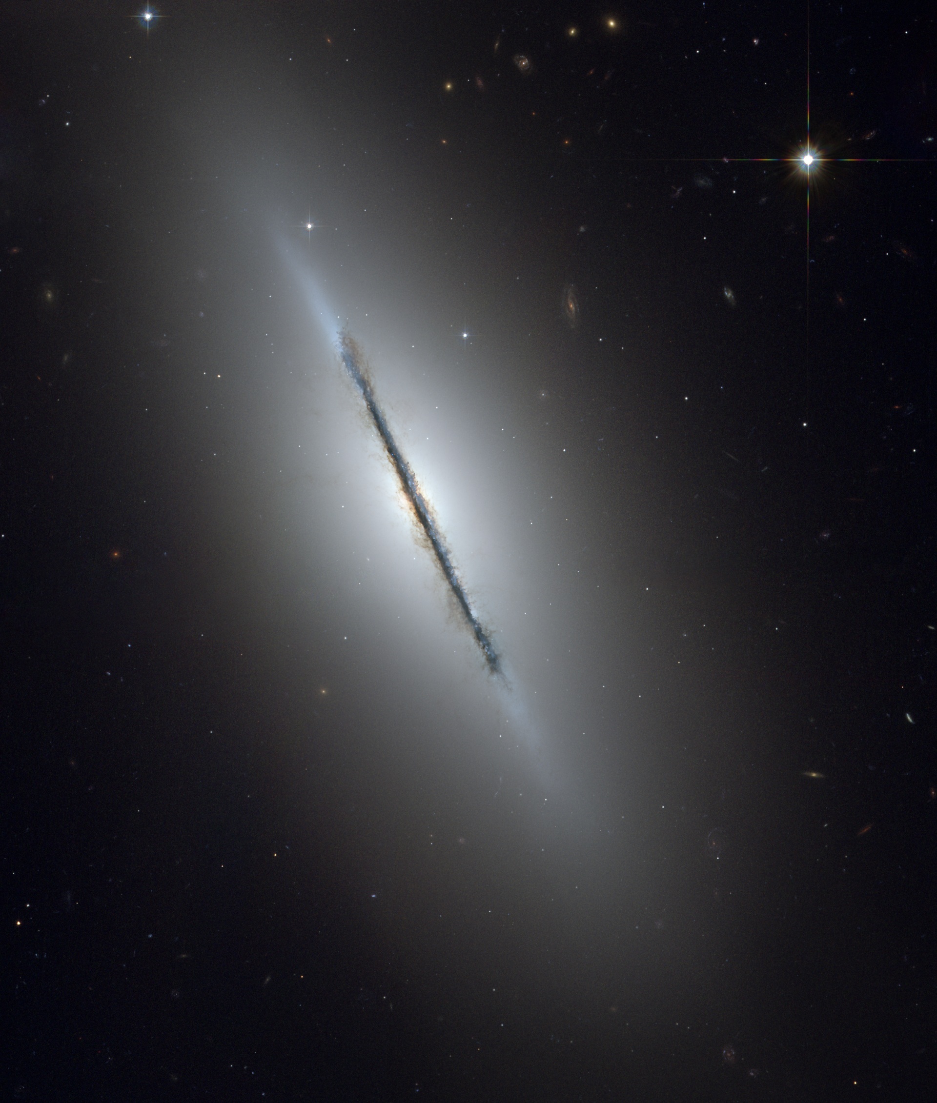 NGC 5866, the Spindle Galaxy, anchoring the Draco Spur component of the Northern Cloud