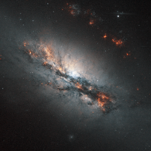 NGC 2146, the Dusty Hand Galaxy